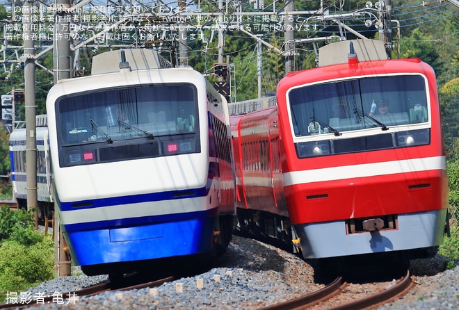 【東武】200系207F(1800系カラー) 南栗橋工場出場試運転を不明で撮影した写真