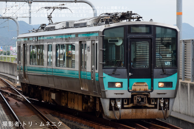 加古川駅で撮影された【JR西】125系N4編成 車輪転削返却回送