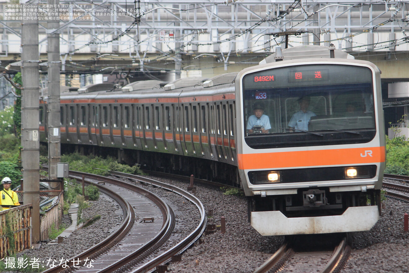 【JR東】E231系ケヨMU33編成 東京総合車両センター入場の拡大写真