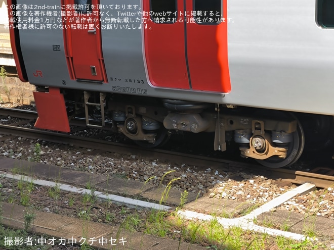 【JR九】 815系NT012編成小倉総合車両センター出場を不明で撮影した写真