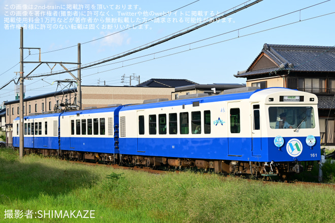 【あすなろう】四日市あすなろう鉄道は、行先表示板のデザイン変更を南日永～泊間で撮影した写真