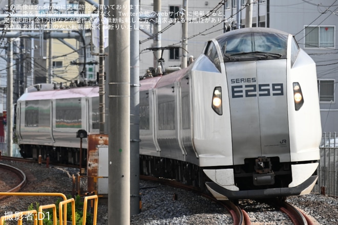 【JR東】E259系クラNe022編成大宮総合車両センター入場回送