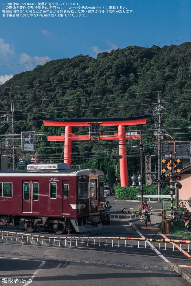 【阪急】6300系デビュー50周年記念装飾車両運行開始を不明で撮影した写真