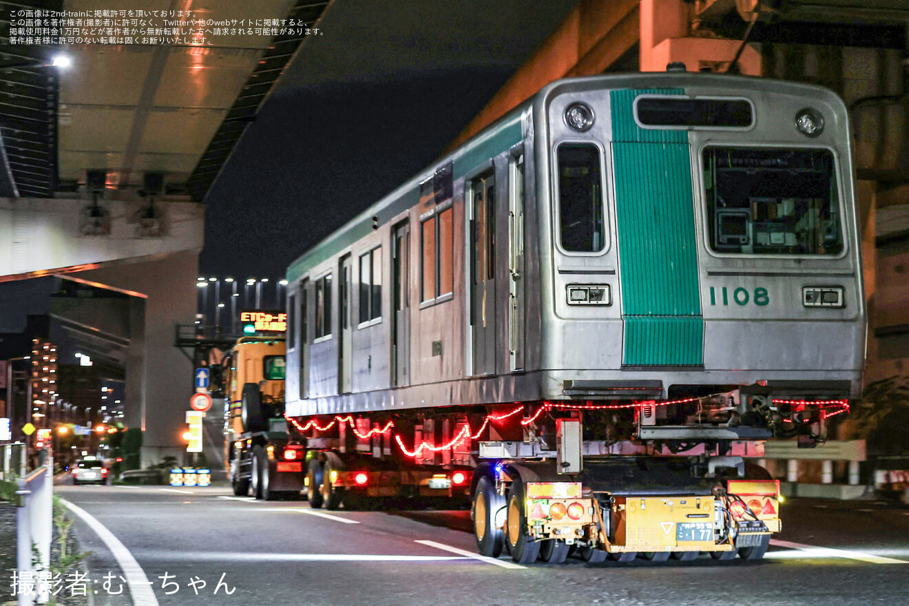 【京都市交】10系1108F(1108/1808号車)が廃車陸送の拡大写真