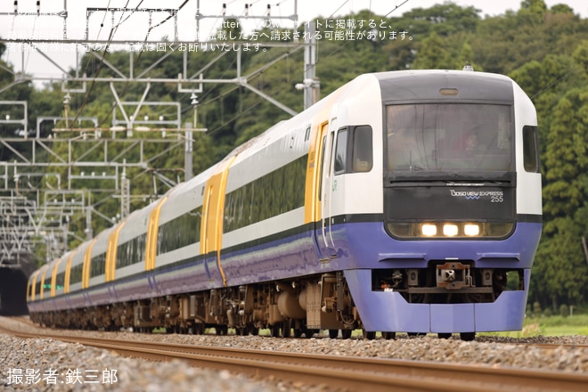 佐倉～物井間で撮影された【JR東】255系マリBe-03編成 佐倉駅電留線へ臨時回送