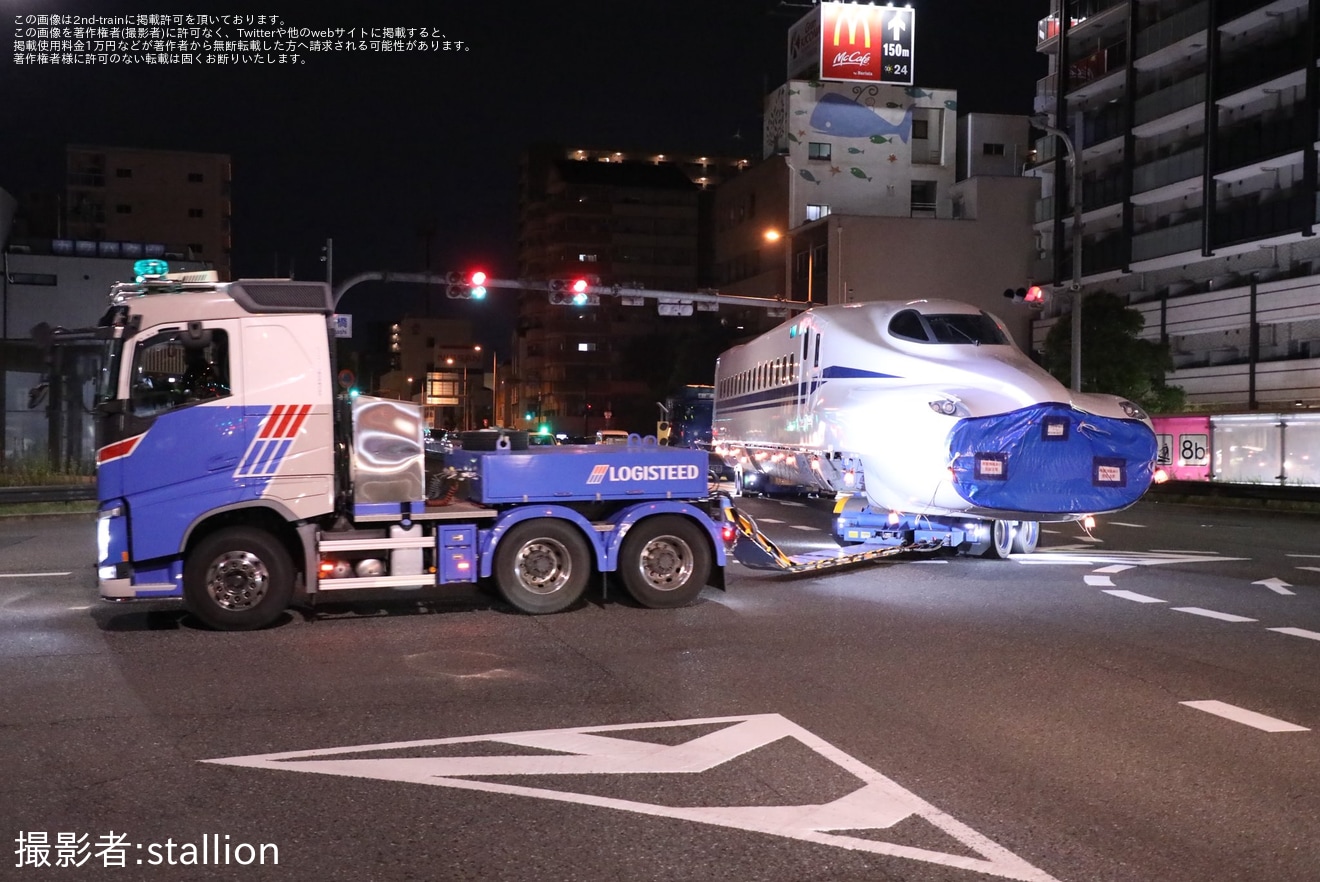【JR海】N700 J55編成陸送の拡大写真