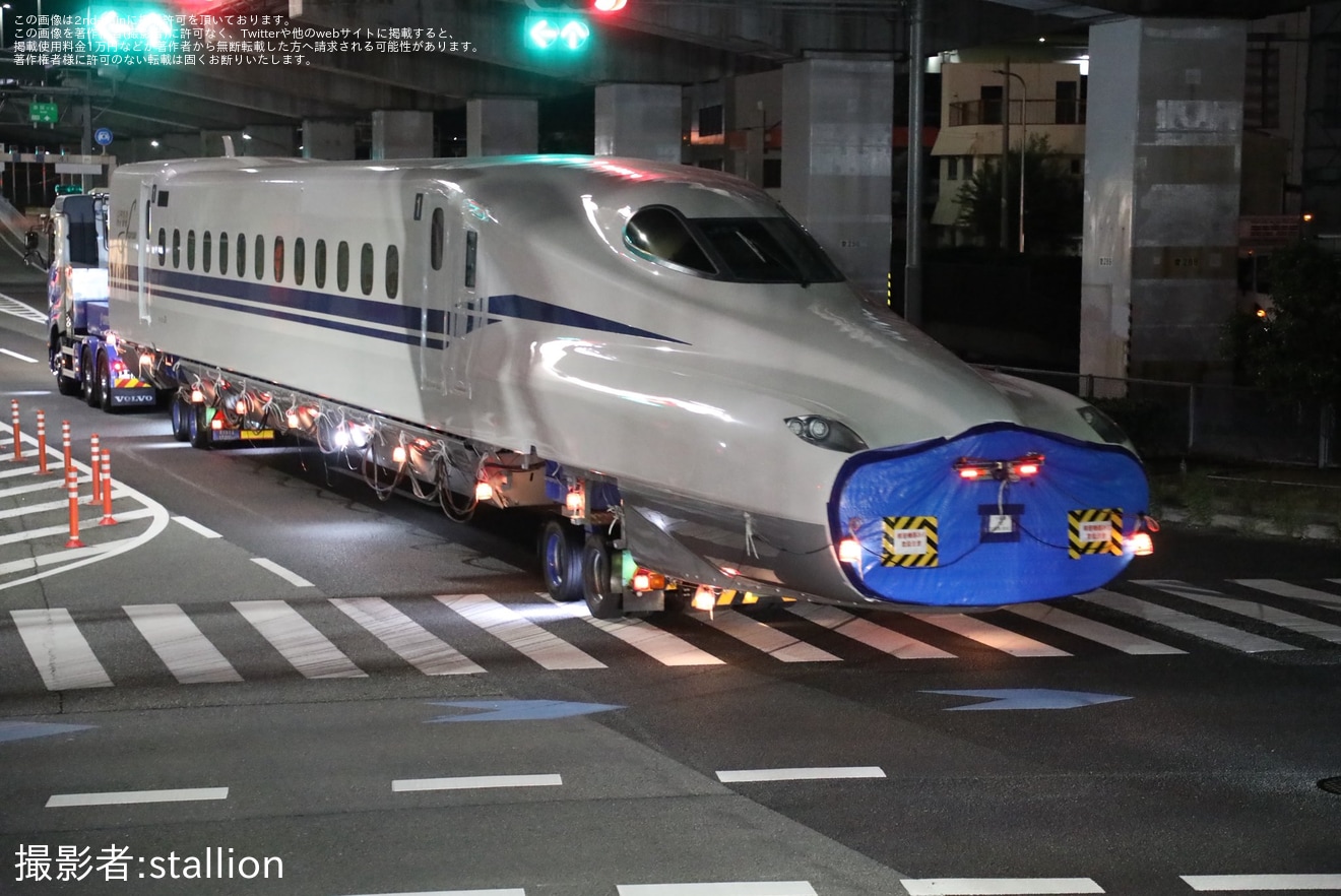 【JR海】N700 J55編成陸送の拡大写真