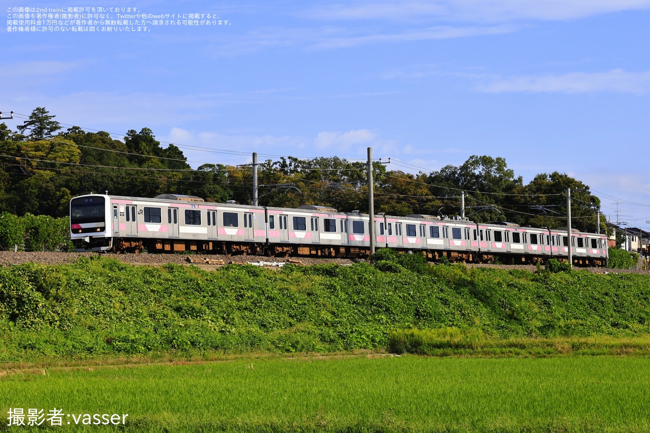 【JR東】「栗と緑の秋さんぽ号」乗車ツアーに伴う回送列車運転の拡大写真