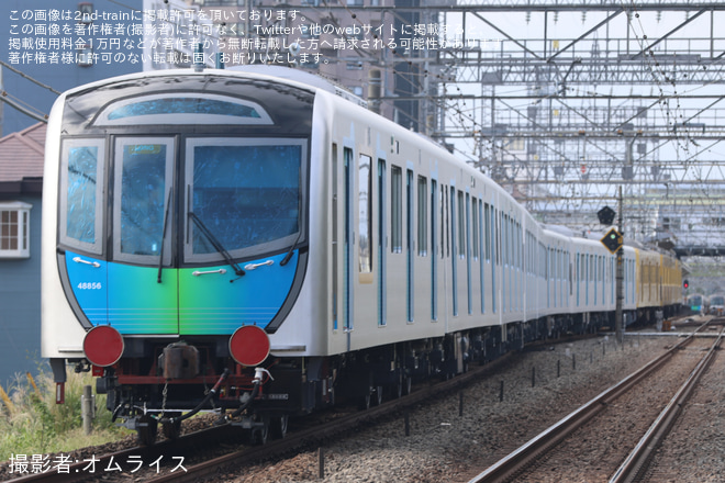 【西武】40000系48156F 甲種輸送を西所沢～小手指間で撮影した写真