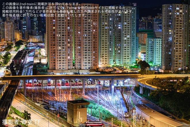 【MTR】迪士尼線(ディズニー線）のM-Train P501/P502編成が九龍湾総合車両所から出場回送