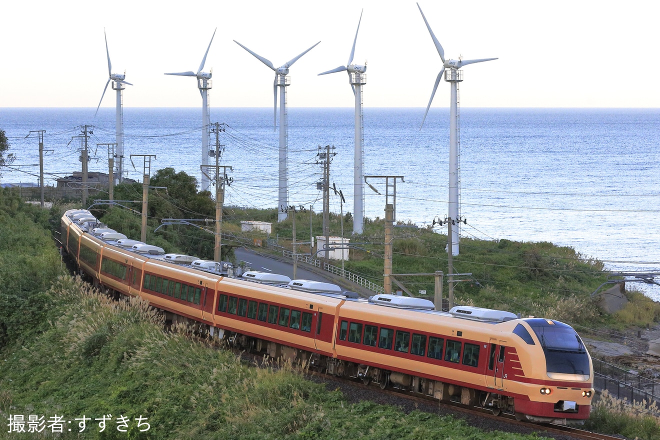 【JR東】E653系K70編成(国鉄色)を使用した上野発青森行きの夜行列車が運転の拡大写真