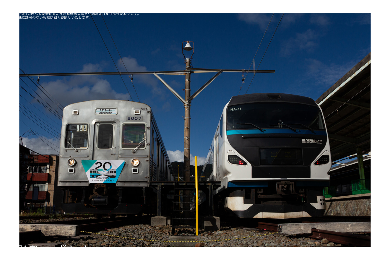 【伊豆急】8000系8007Fを使用した団体臨時列車が運転の拡大写真