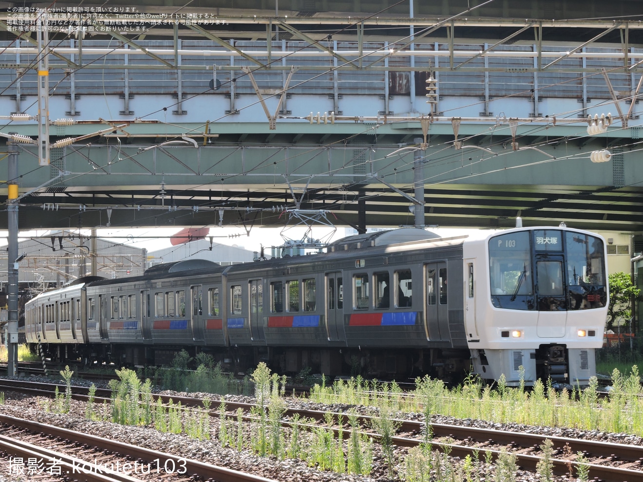 【JR九】811系PM103編成リニューアル工事を施工せずに構内試運転の拡大写真