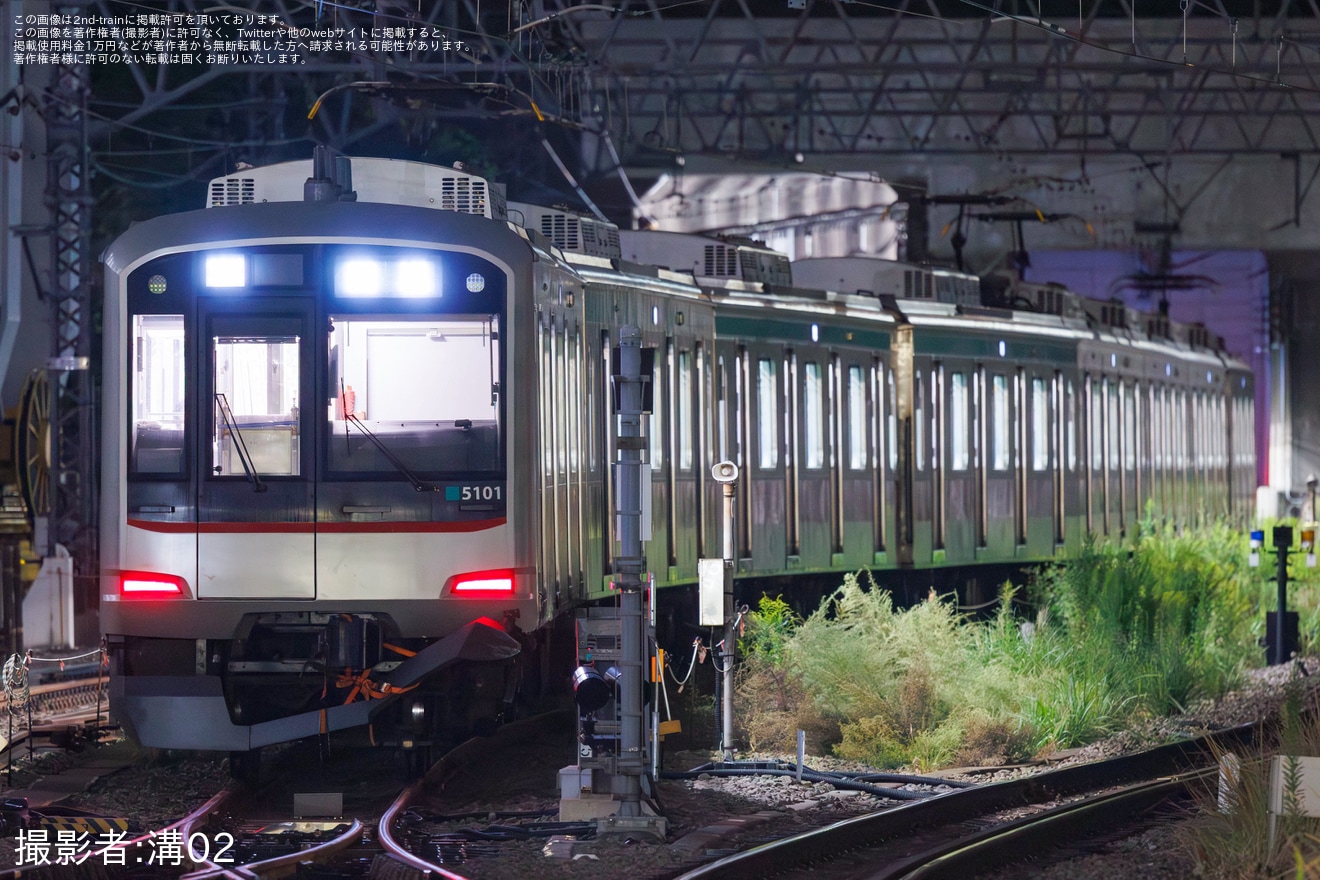 【東急】衝突・脱線事故当該の5000系5101Fが長津田へ回送の拡大写真
