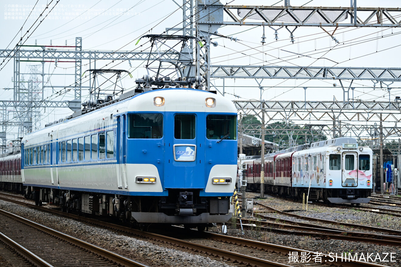 【近鉄】15200系PN10「あおぞらII」を使用した団体臨時列車の拡大写真