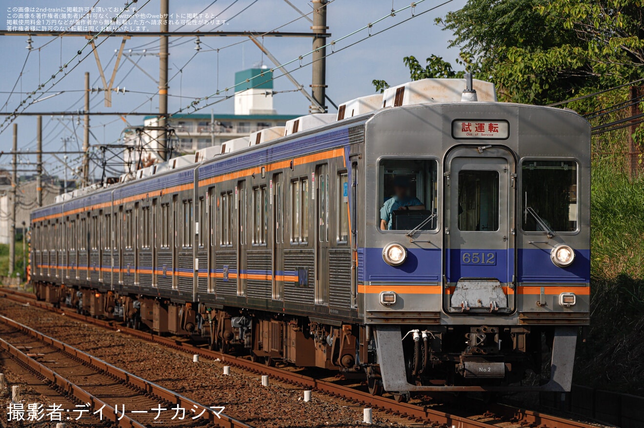 【南海】6200系6511F 千代田工場出場試運転の拡大写真