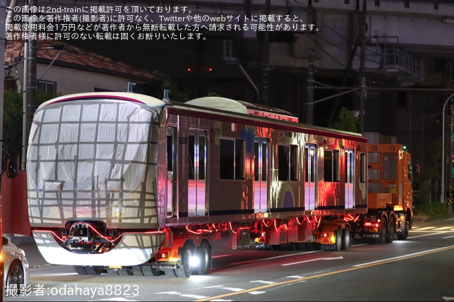 【京王】2000系第1編成(2701F)の 2701号車、2001号車が陸送