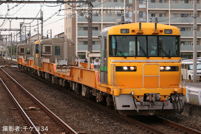 北上尾駅で撮影された【JR東】キヤE195系ST-14編成+ST-13編成高崎工臨返空