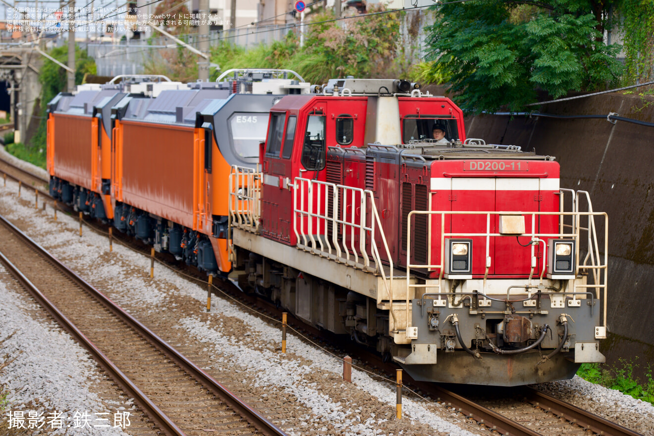 【台鉄】E500型E545+E546東芝府中事業所出場甲種輸送の拡大写真