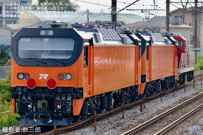 東所沢～新秋津間で撮影された【台鉄】E500型E545+E546東芝府中事業所出場甲種輸送