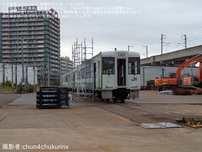 【JR東】キハ111-206が郡山総合車両センターの解体線へ