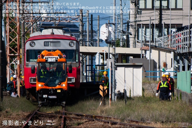 【名鉄】6800系6805F+6807Fが大江から廃車回送と搬出作業