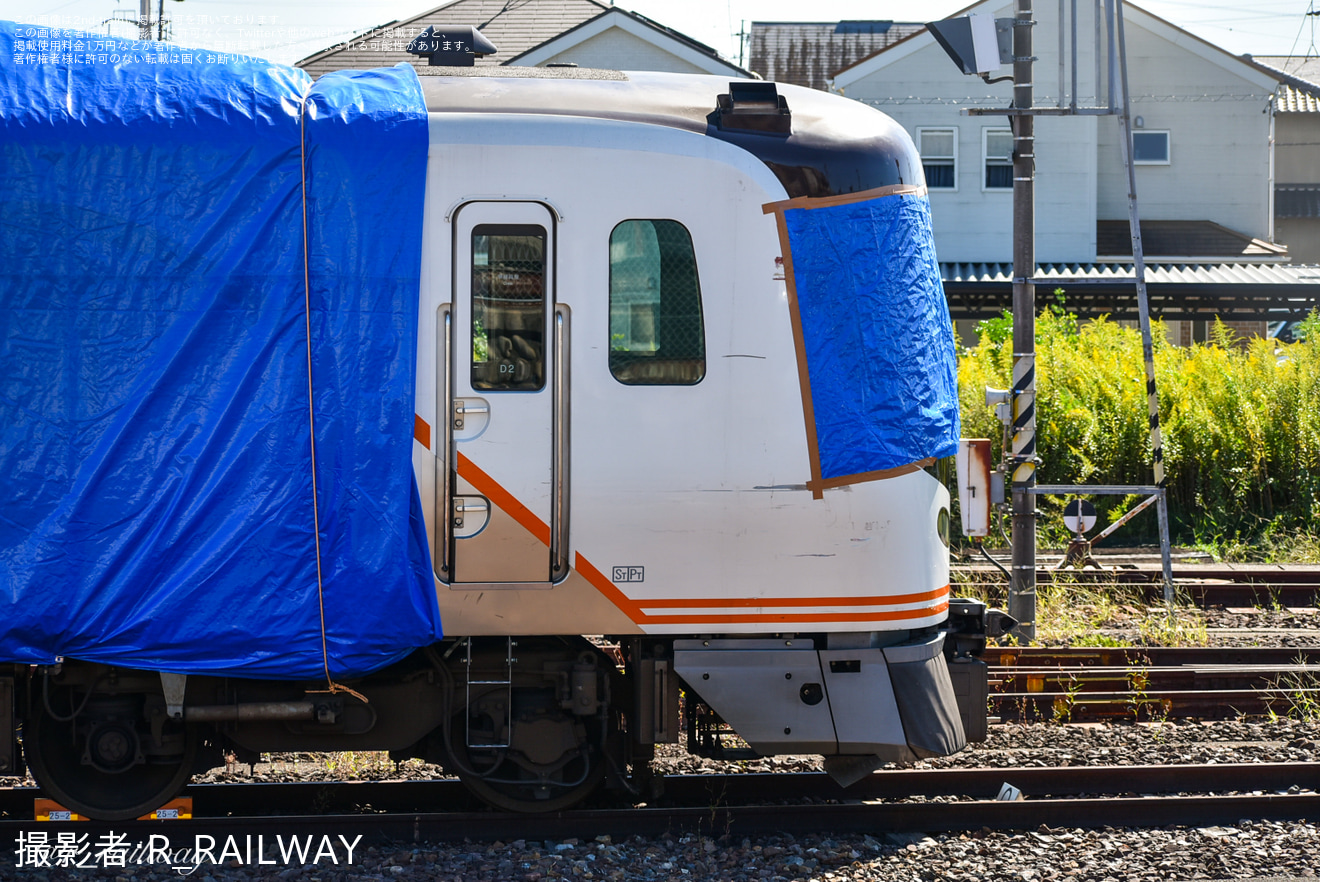 【JR海】衝突事故当該のHC85系D2編成が留置中の拡大写真
