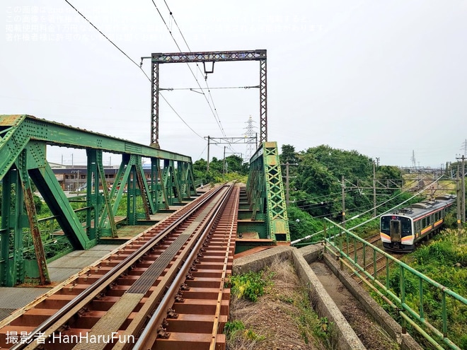 通常は入ることができない場所から線路ウォークならではでの撮影です