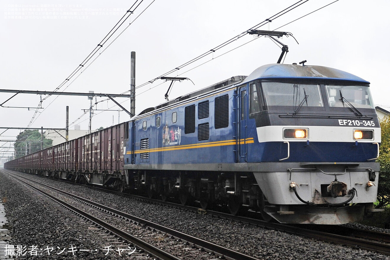 【JR貨】V19C通風コンテナ、隅田川ターミナルへ返却の拡大写真