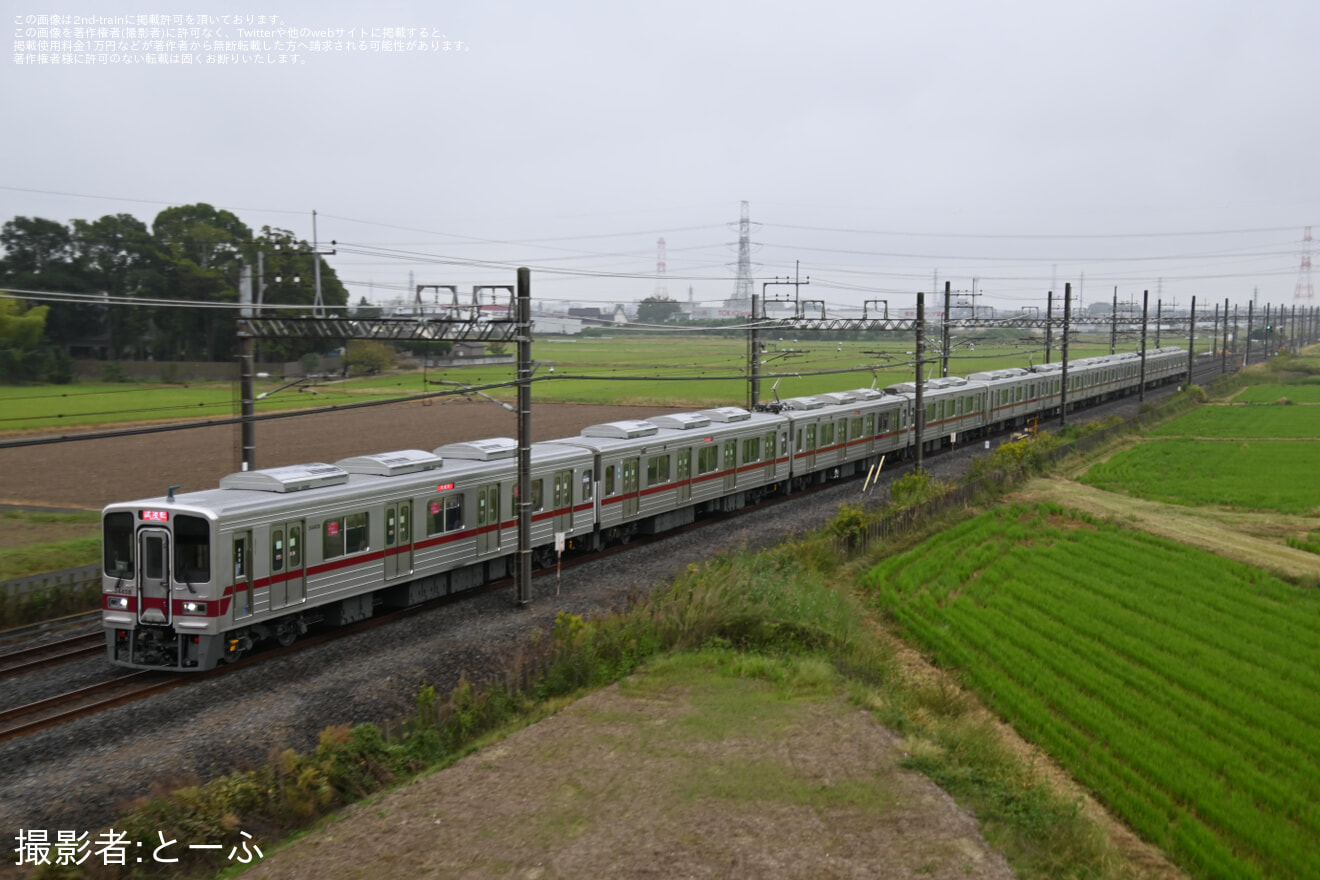 【東武】30000系31408F+31608F 南栗橋工場出場試運転の拡大写真
