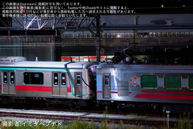 【東急】梶が谷駅での列車衝突事故の当該車両となる5000系5101Fのクハ5101が長津田車両工場へ回送