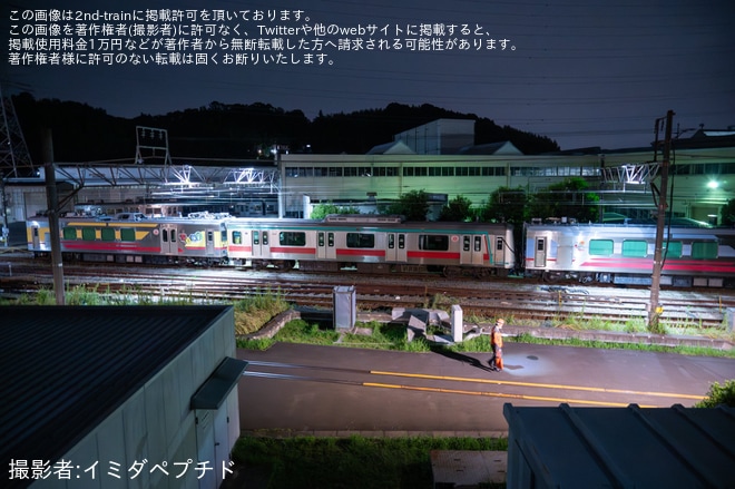 【東急】梶が谷駅での列車衝突事故の当該車両となる5000系5101Fのクハ5101が長津田車両工場へ回送