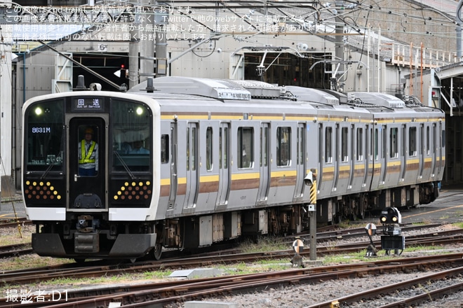 【JR東】E131系ヤマTN11編成 大宮総合車両センター出場を不明で撮影した写真