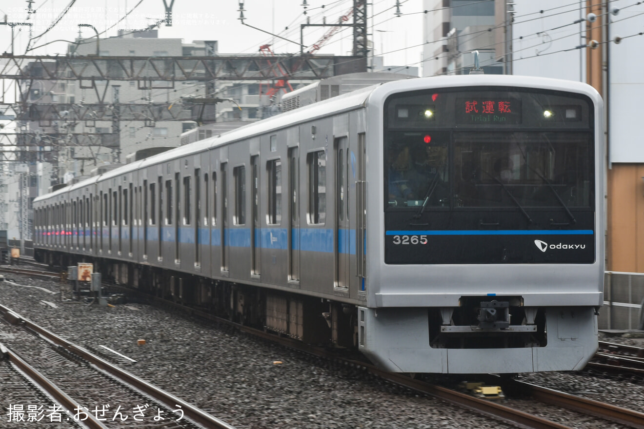 【小田急】3000形3265F(3265×6)新重検明け試運転の拡大写真