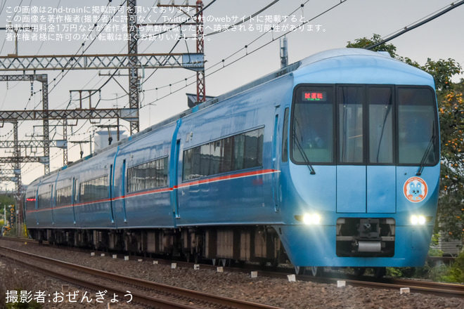 座間～相武台前間で撮影された【小田急】60000形60254F(60254×6)車輪交換試運転