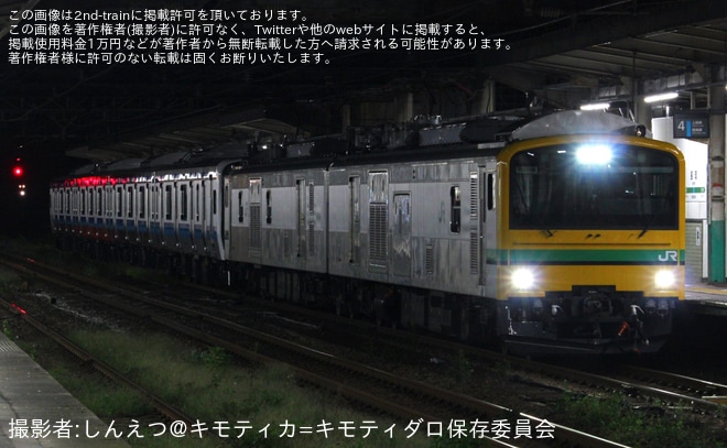 【JR東】E131系800番台(N2編成)が新潟車両センターから配給輸送を不明で撮影した写真
