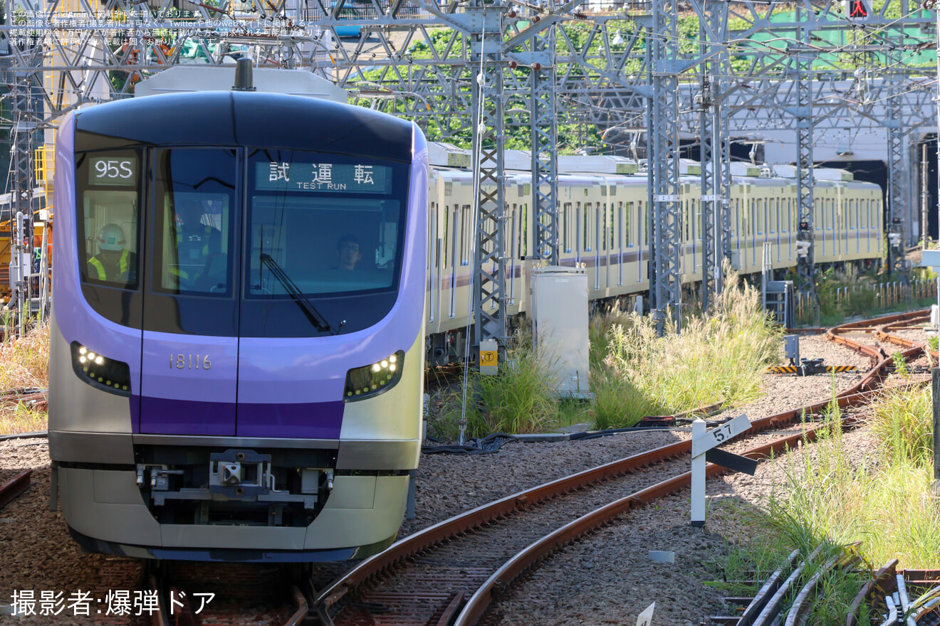 【メトロ】18000系18116F 性能確認試運転の拡大写真