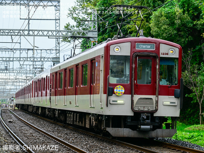 郡山～九条間で撮影された【近鉄】ときわ幼稚園の貸切列車が運転