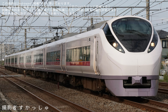 茅ケ崎～辻堂間で撮影された【JR東】臨時特急 海浜公園コキア平塚号が運転