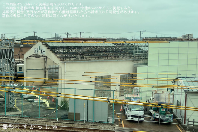 を大野総合車両所で撮影した写真
