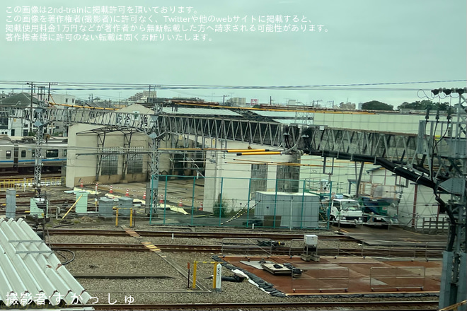 を大野総合車両所で撮影した写真