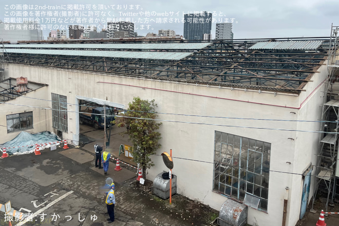 を大野総合車両所で撮影した写真