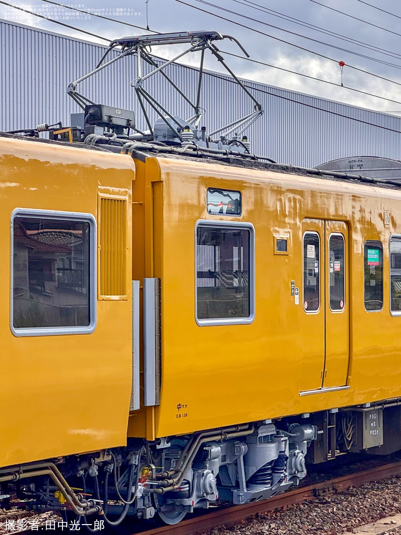 【JR西】115系中オカG-03編成下関総合車両所本所構内試運転の拡大写真