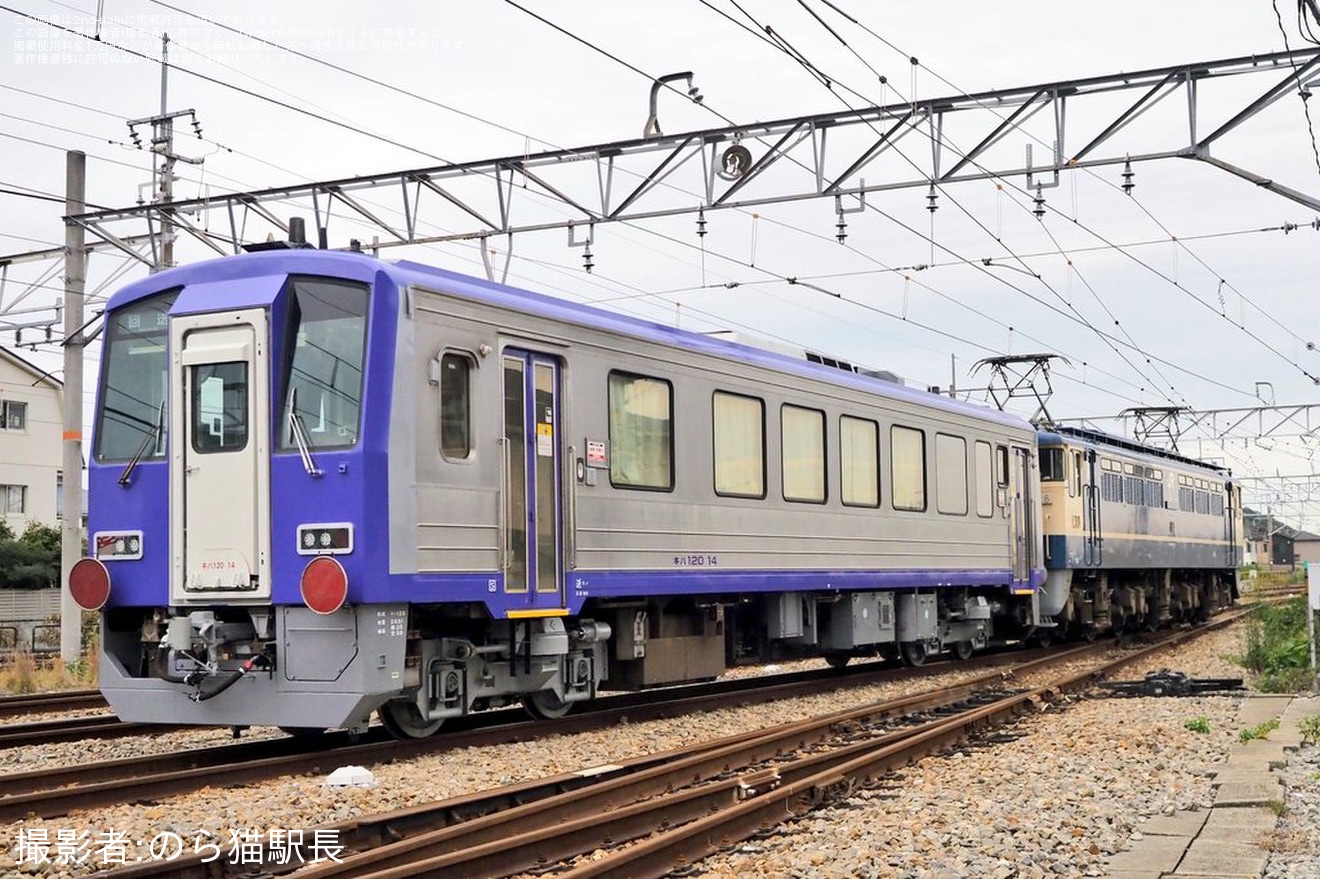 【JR西】キハ120-14網干総合車両所本所出場配給の拡大写真
