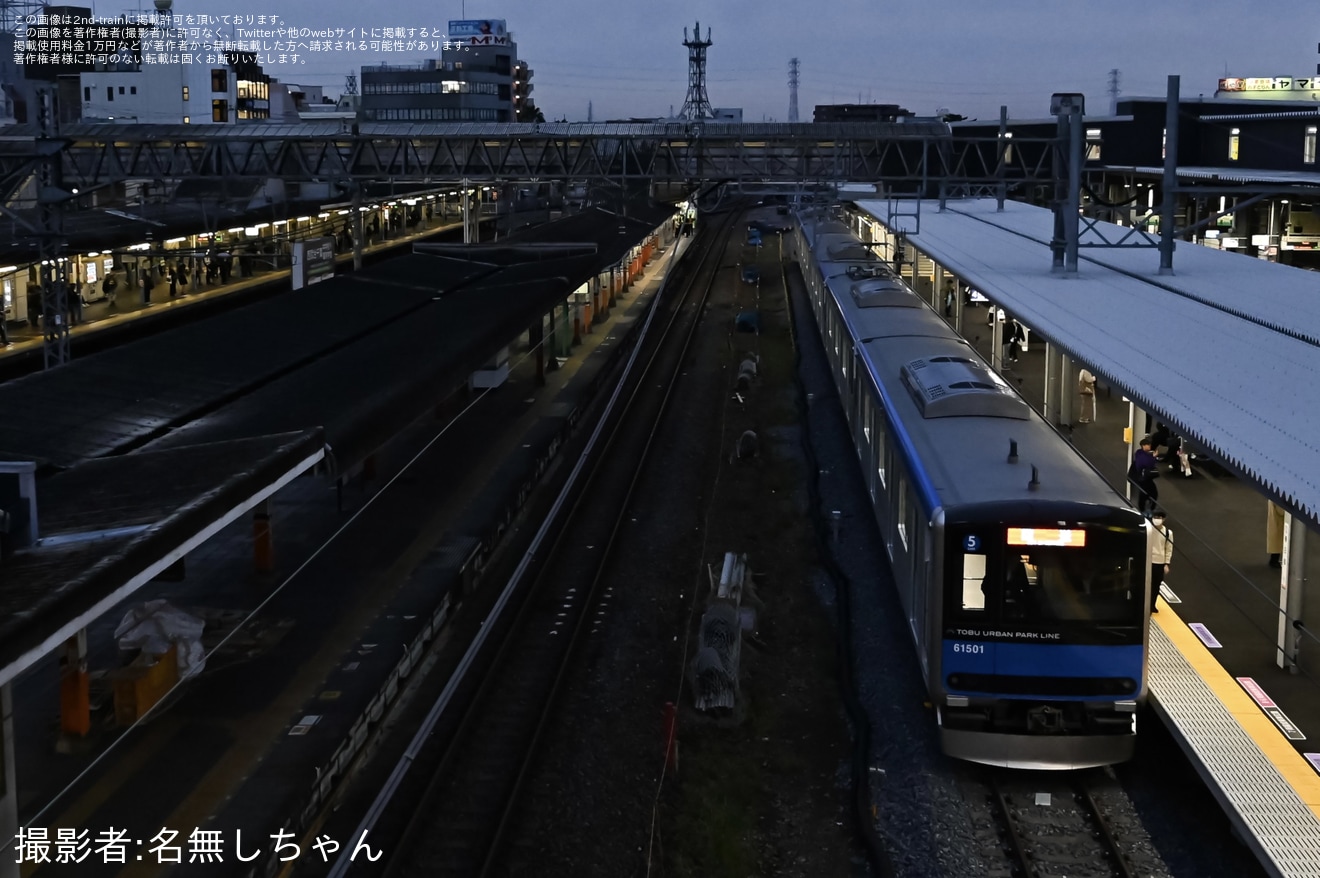 【東武】60000系61501F南栗橋工場出場回送の拡大写真