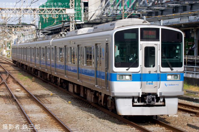 【小田急】1000形1066F 車輪交換後試運転を海老名駅で撮影した写真
