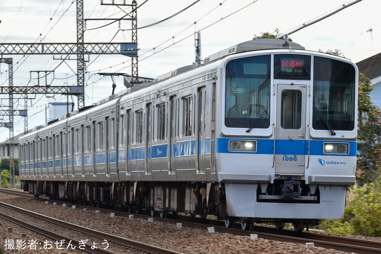 【小田急】1000形1066F 車輪交換後試運転の拡大写真