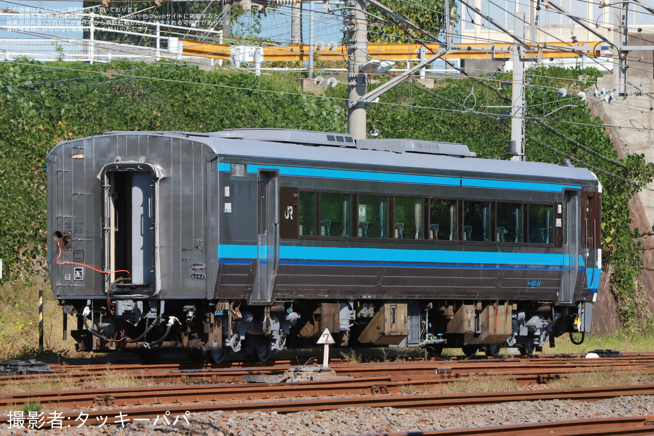 【JR四】キハ185系キハ185-24が検査を終えて多度津工場出場の拡大写真