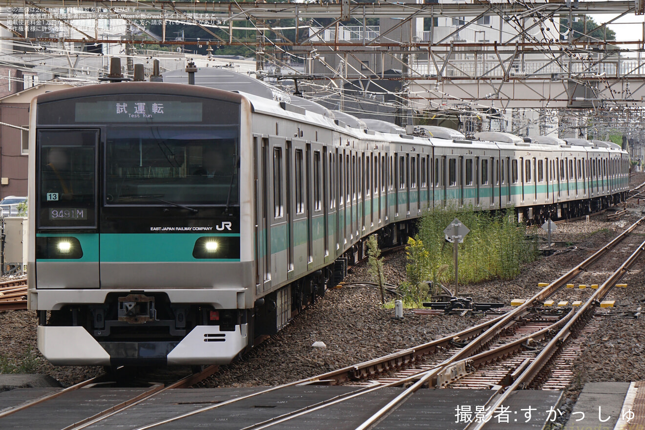 【JR東】E233系2000番台マト13編成 常磐緩行線内ATO確認試運転の拡大写真