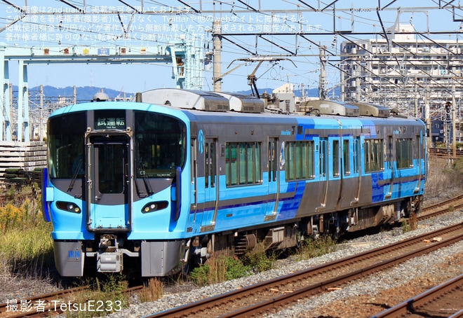 【IR】521系IR16編成吹田総合車両所出場試運転を不明で撮影した写真